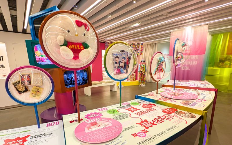 Hello Kitty dispayed as part of the Kawaii Timeline created by Sebastian Masuda and his team.