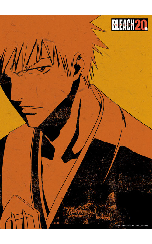 20th Anniversary poster of “BLEACH” animation series with character Ichigo