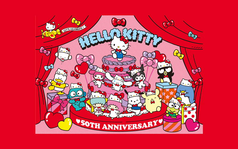 Hello Kitty 50th Anniversary with other Sanrio characters