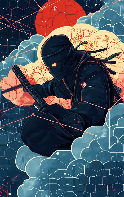 Illustration of ninja