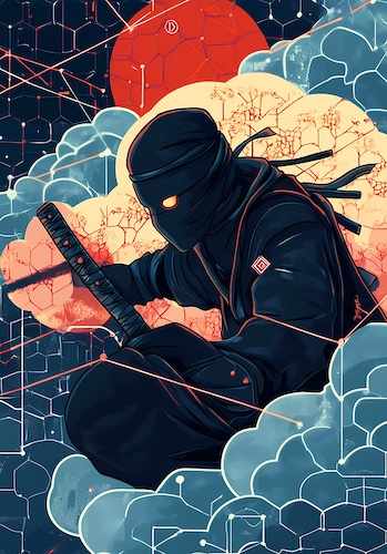 Illustration of ninja