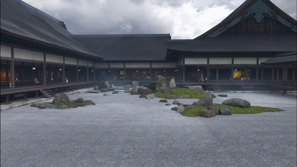 Inside the castle from virtual production scenery used in the NHK Taiga Drama “What Will You Do, Ieyasu? (Dou Suru Ieyasu?)”