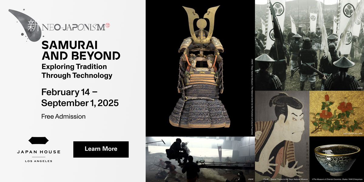 NEO-JAPONISM | SAMURAI AND BEYOND: Exploring Tradition Through Technology | Feb. 14 – Sep. 1, 2025 | Free Admission. Click/tap to learn more.