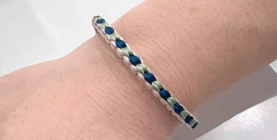 A Kumihimo kongokumi bracelet 