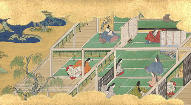 Illustrated Tale of Genji handscroll representing classical Japanese literature, featured by JAPAN HOUSE Los Angeles