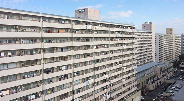 Takashimadaira housing complex illustrating modern Japanese urban living, explored by JAPAN HOUSE Los Angeles