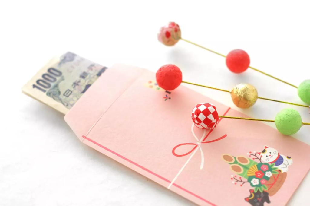 Pochi-bukuro envelope for Japanese New Year gift money (Otoshidama)